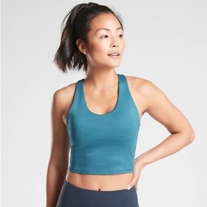 Athleta Ultimate Space Dye Crop SuperSonic - Teal